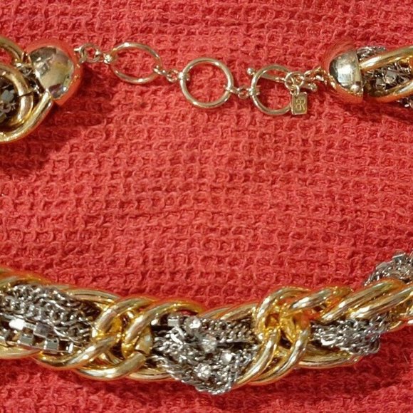 NWOT Chunky gold/silver chain  Necklace - Picture 2 of 7